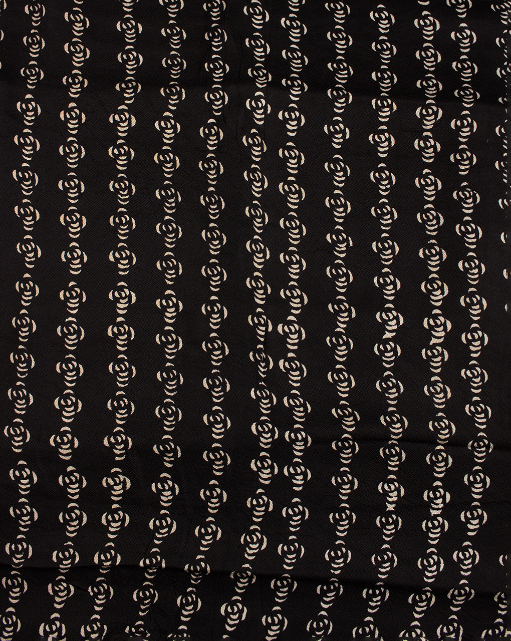 Monochrome Hand Block Rayon Dobby Fabric - Fabriclore.com